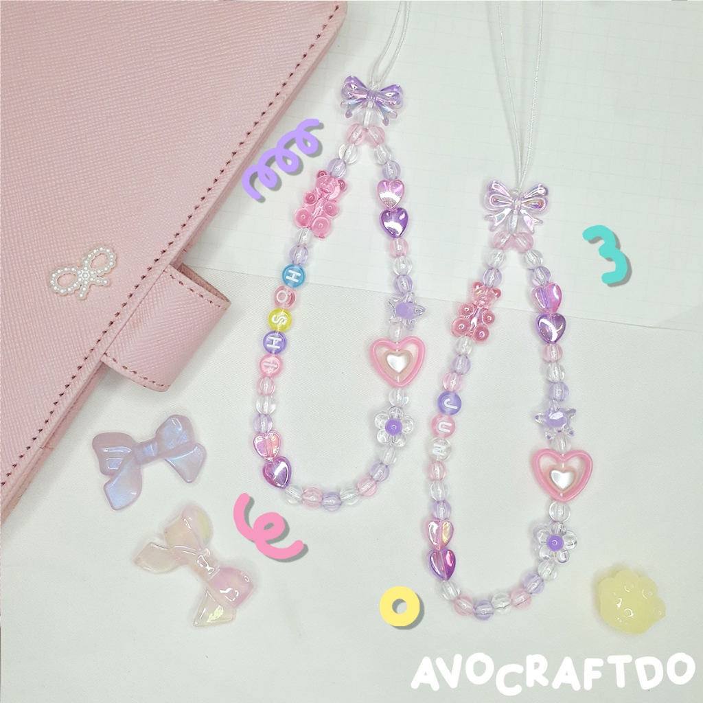 [ AVOCRAFTDO ] Phone Strap Beads Manik Kpop Seventeen Member