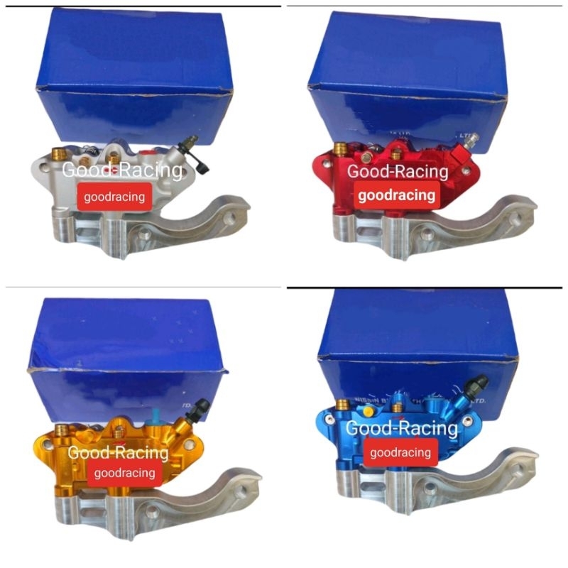 Paket Breket Kaliper Monoblok 4Piston master rem   Pnp Vixion /Rxking /Scorpio /Nouvo /Byson /Jupite
