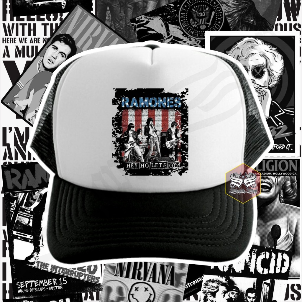 Topi Ramones | Topi jaring | Topi Premium | Topi Trucker | Topi Band | Topi Distro