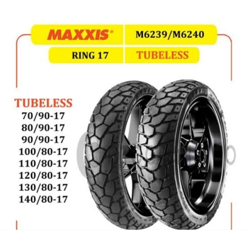 Ban Motor Dual Purpose Maxxis Tubeless 130/80-17, 140/80-17 Original SNI