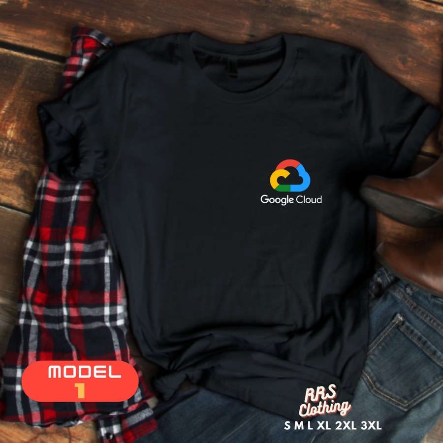 Tshirt kaos programmer programming google cloud unisex