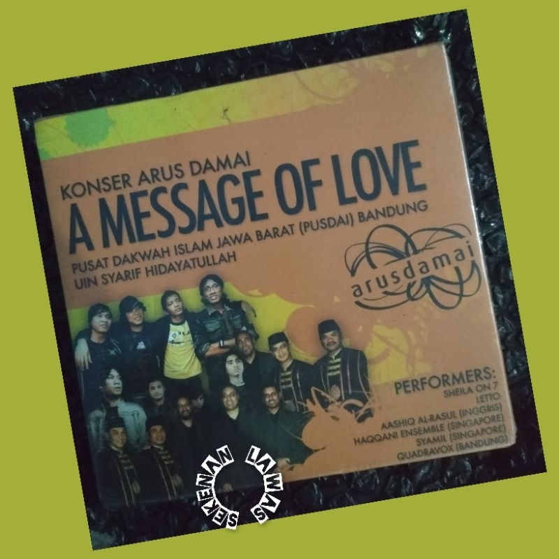 DVD Konser Arus Damai A Message Of Love /Sheila On 7, Letto dkk (SEGEL)