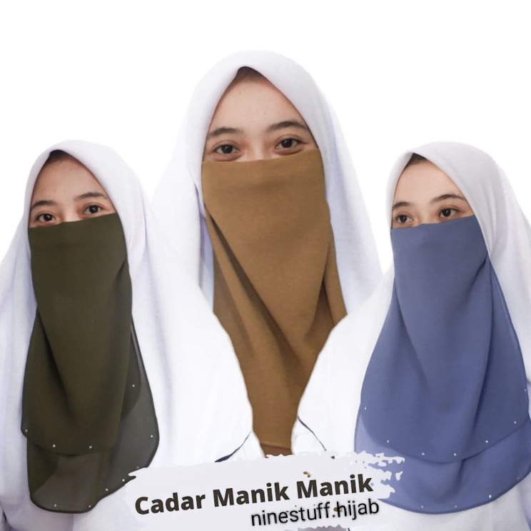 idDd2D7 Cadar Tali 2 layer Manik Permata cadar ceruty babydoll