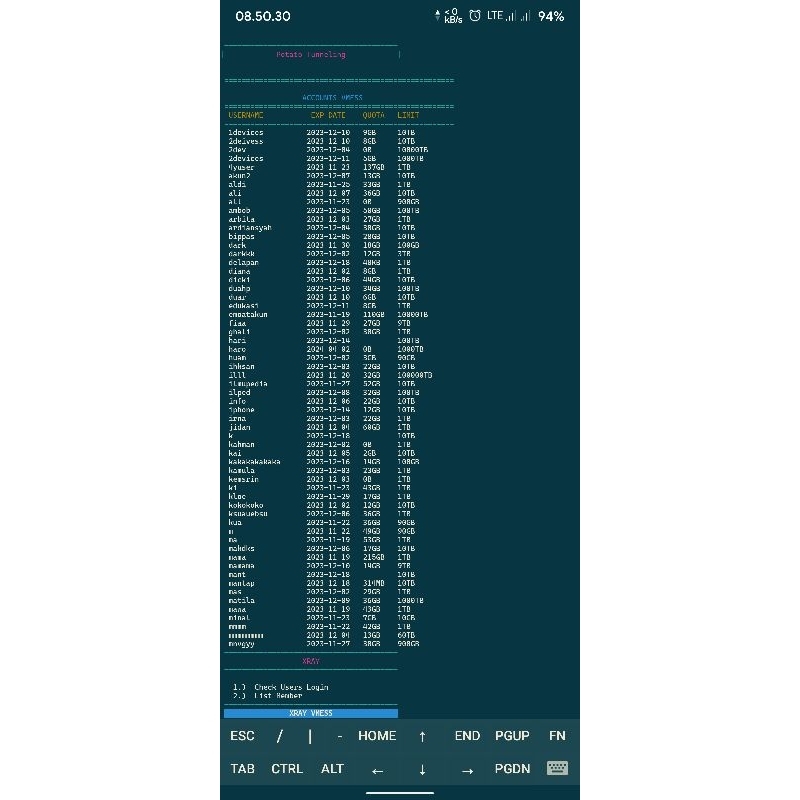 Jual akun premium,ada trojan,vmess,ssh,sodasok,dll