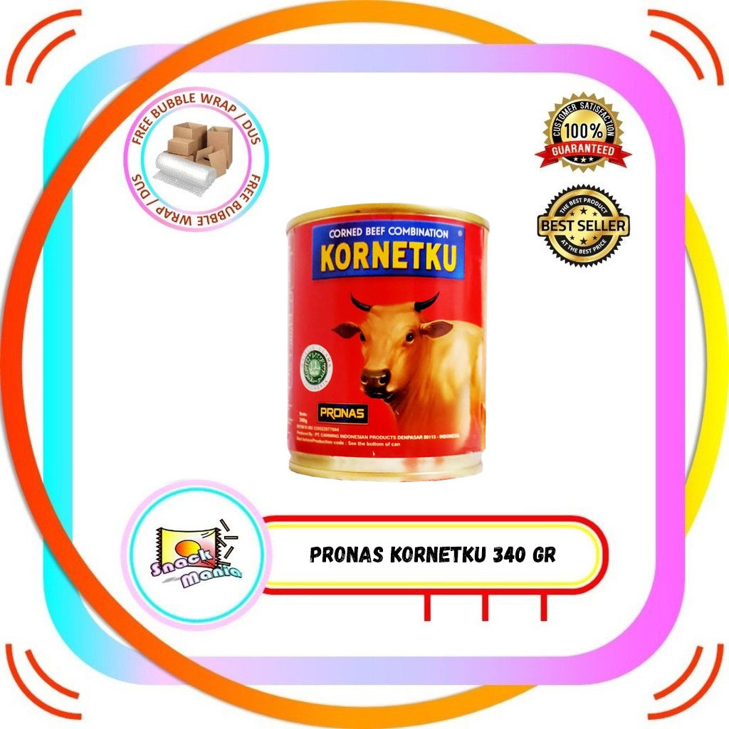 

Pronas KORNETKU Kornet Daging Sapi ~ 340 gr Corned Beef