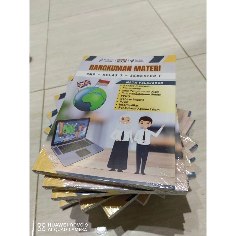 buku rangkuman SMP kelas 7 semester 1