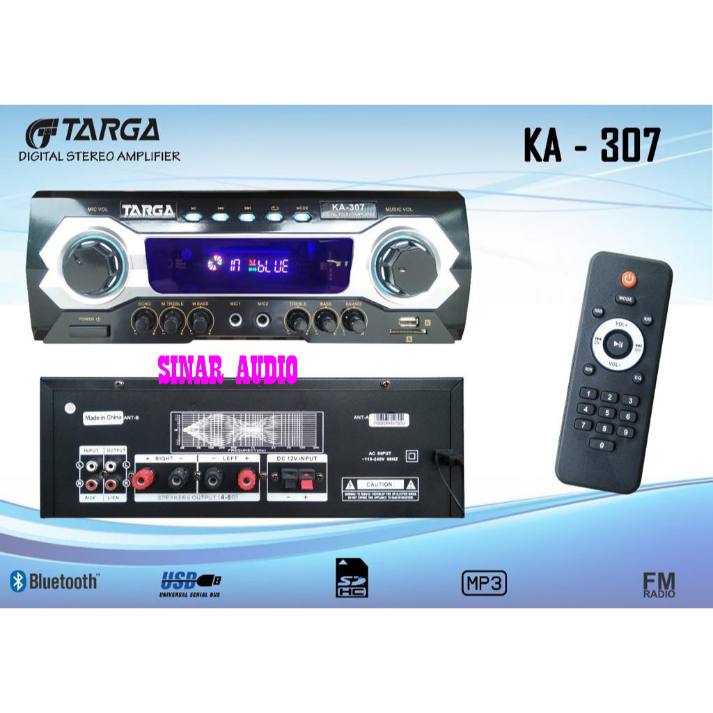 POWER AMPLI TARGA KA307 AMPLIFIER KARAOKE KA 307