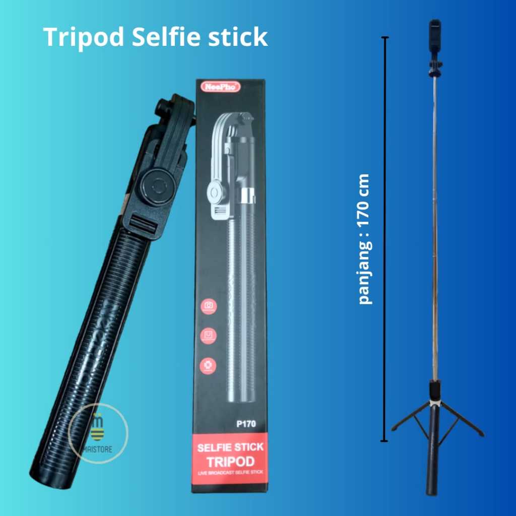Tongsis Bluetooth Selfie Stick Tripod 170cm