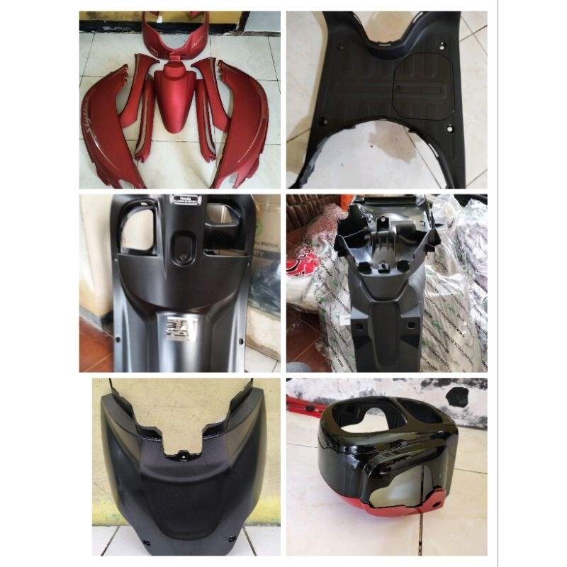 Cover body set Scoopy 2019 2020 merah doff