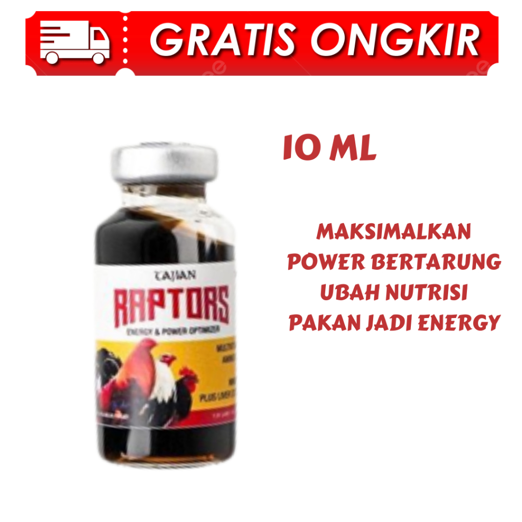 RAPTORS TAJIAN Doping ayam petarung - Isi 10ML