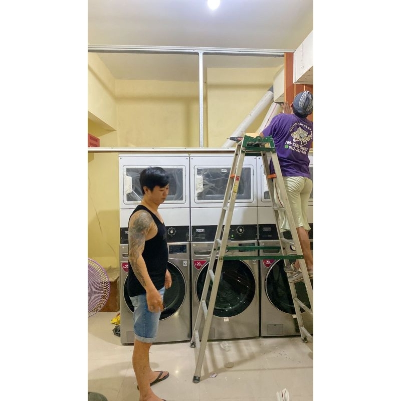 Mesin Cuci LG 20KG + Maytag MDG kaca 20 KG