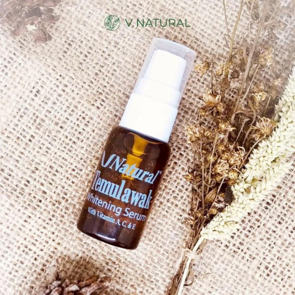V Natural Serum Temulawak 20ml - Serum Temulawak Whitening