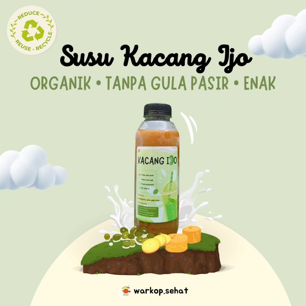 

Minuman Sehat Susu Kacang Ijo Frozen 250ml Siap Minum