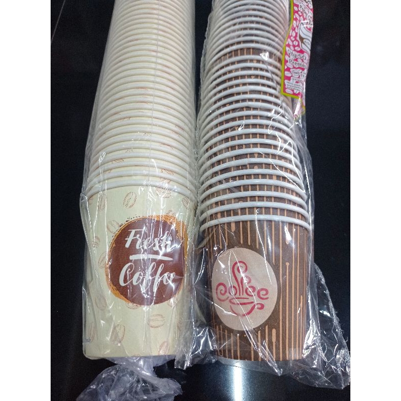 paper cup tahan panas / gelas cup kopi 6oz, 8oz