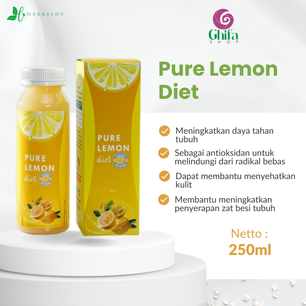 

Pure Lemon Herbalov 250 Ml Sari Jeruk Booster Imun Tubuh Melindungi Dari Berbagai Penyakit Kaya Vitamin C Alami Aman Dikonsumsi Menyehatkan