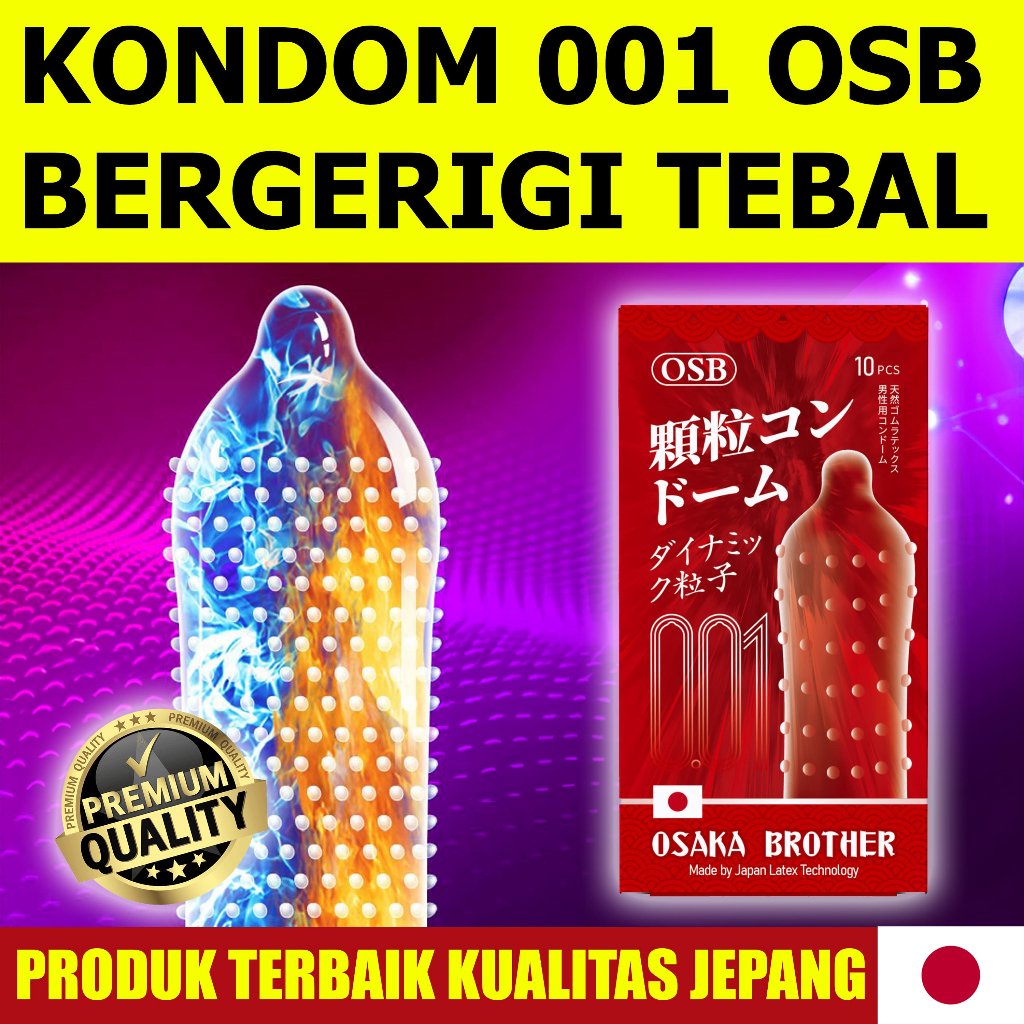 [TERLARIS] Kondom Bergerigi 001 - Condom Dotted 001 Premium Quality - OSB Japan Condom