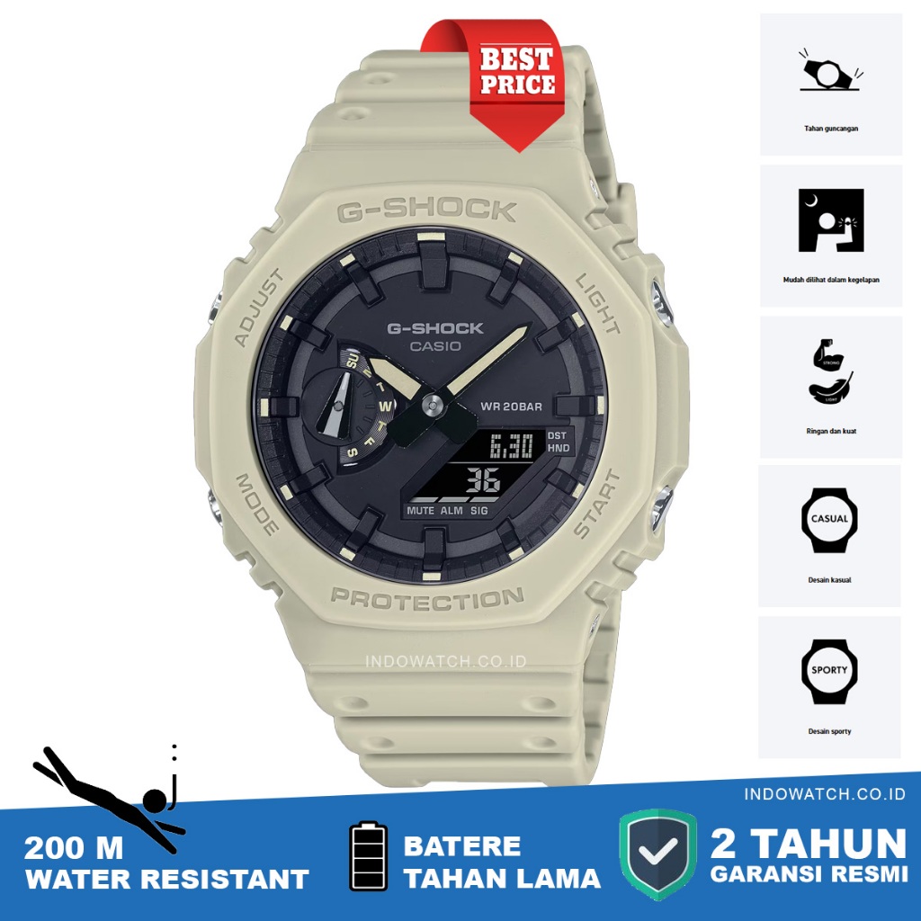 Casio G-Shock GA-2100-5A g shock ga2100 ga 2100 original garansi resmi