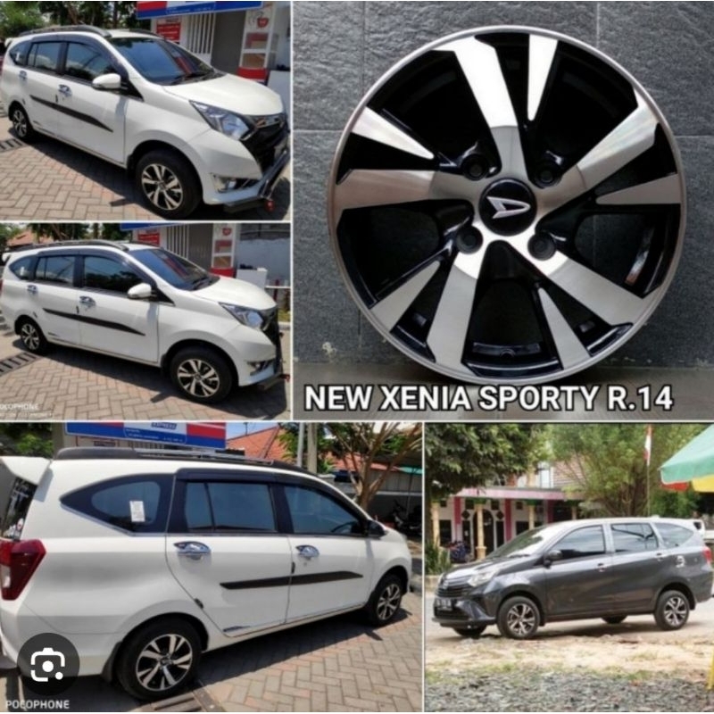 VELG  XENIA SPORTY R.14 ( SATUAN )