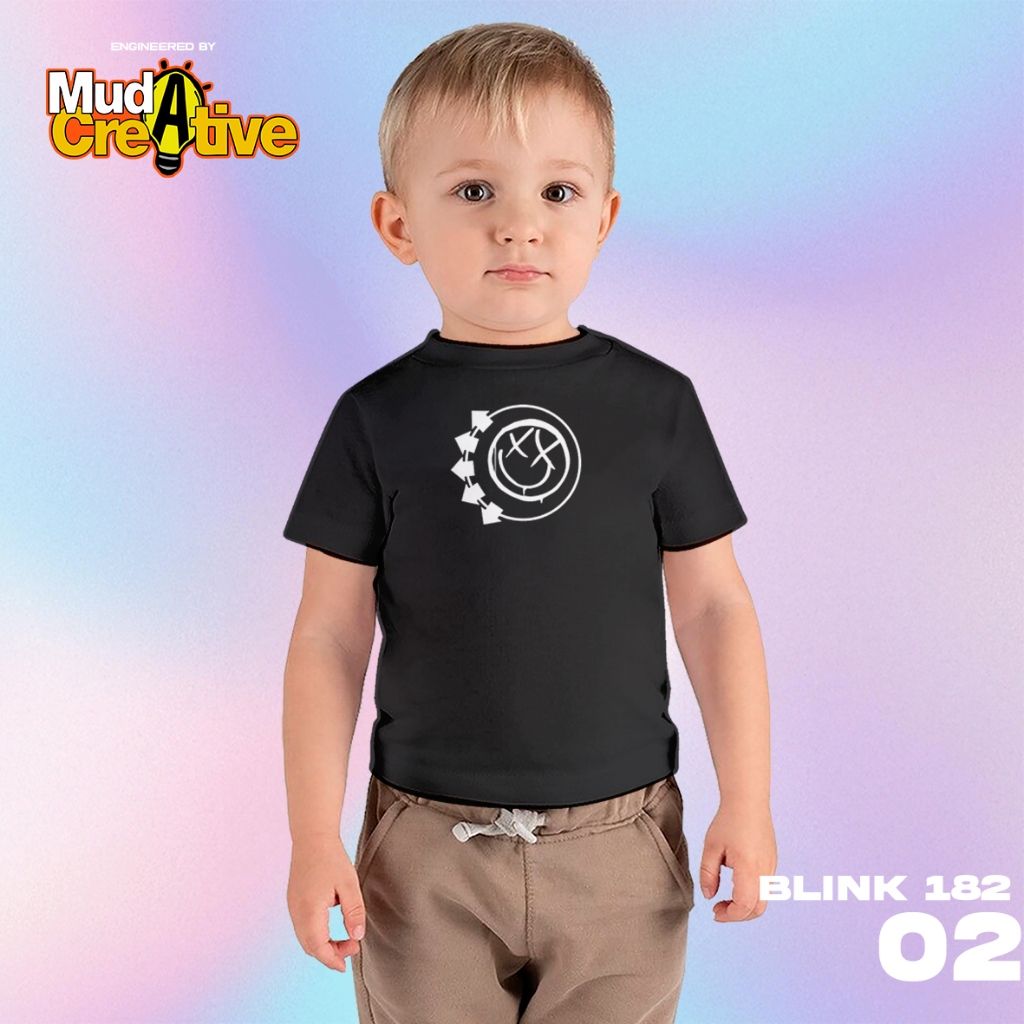 BAJU ANAK EDISI BAND BLINK 182 [2] / T-SHIRT PREMIUM KIDS SOFT COMBED 30s MURAH 100% KATUN