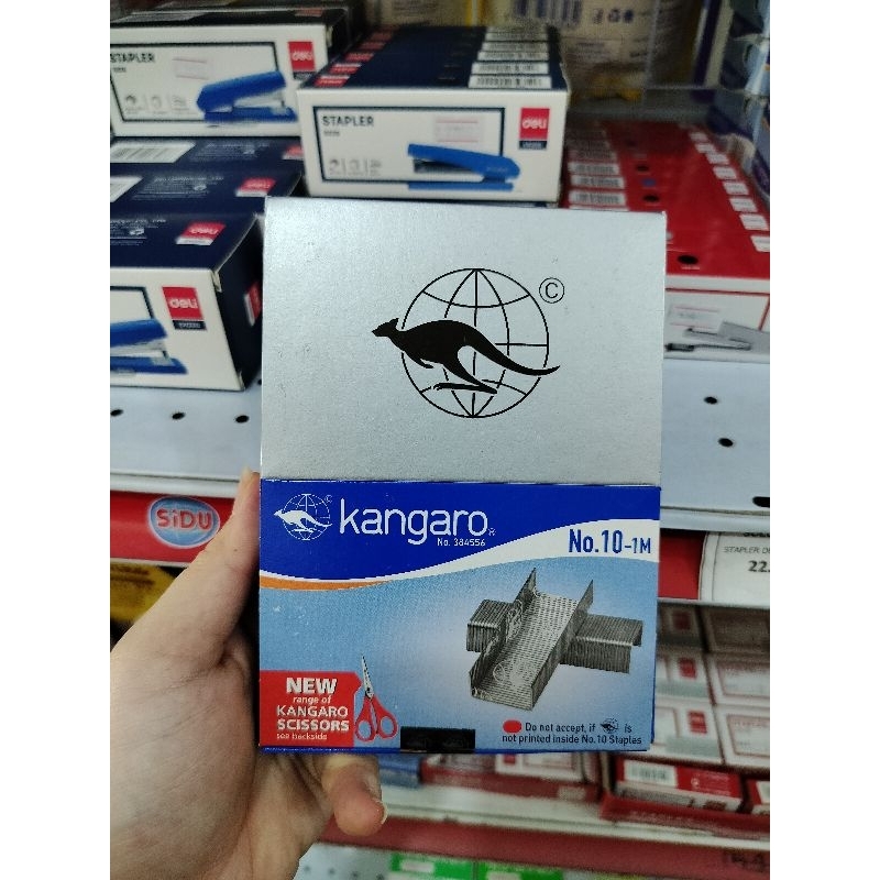 

isi staples kangaro no 10 (1 box isi 20pc)