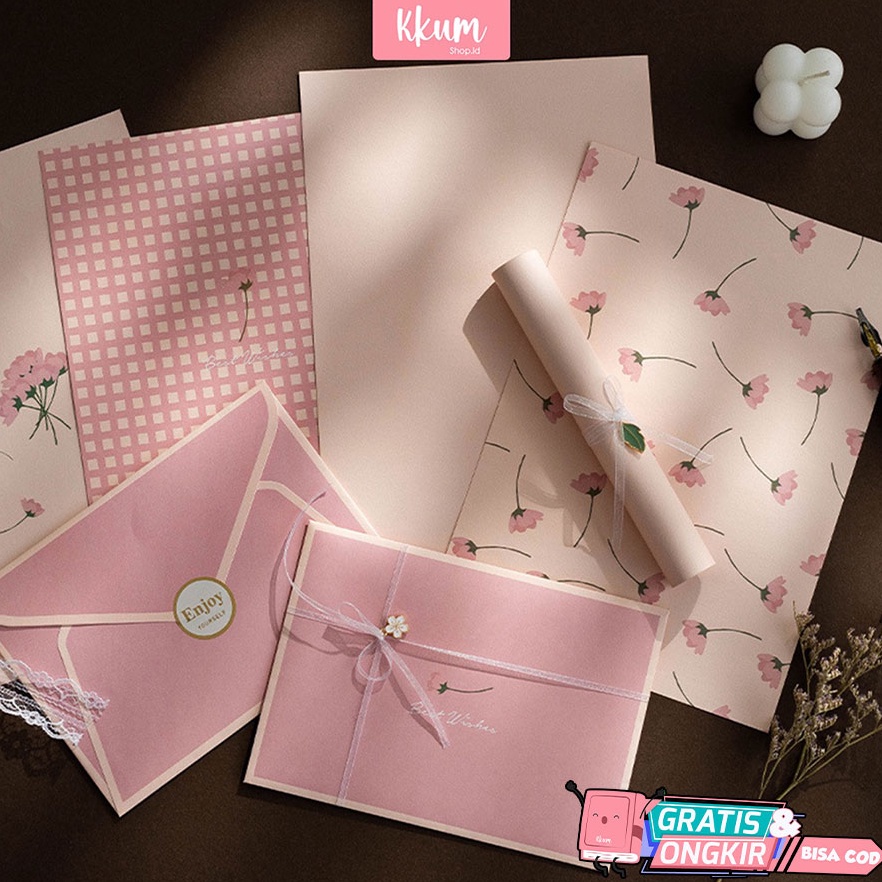 

Star 2.2 12 PCS Kertas surat ucapan/ Letter set aesthetic/ kartu ucapan ulang tahun birthday korean