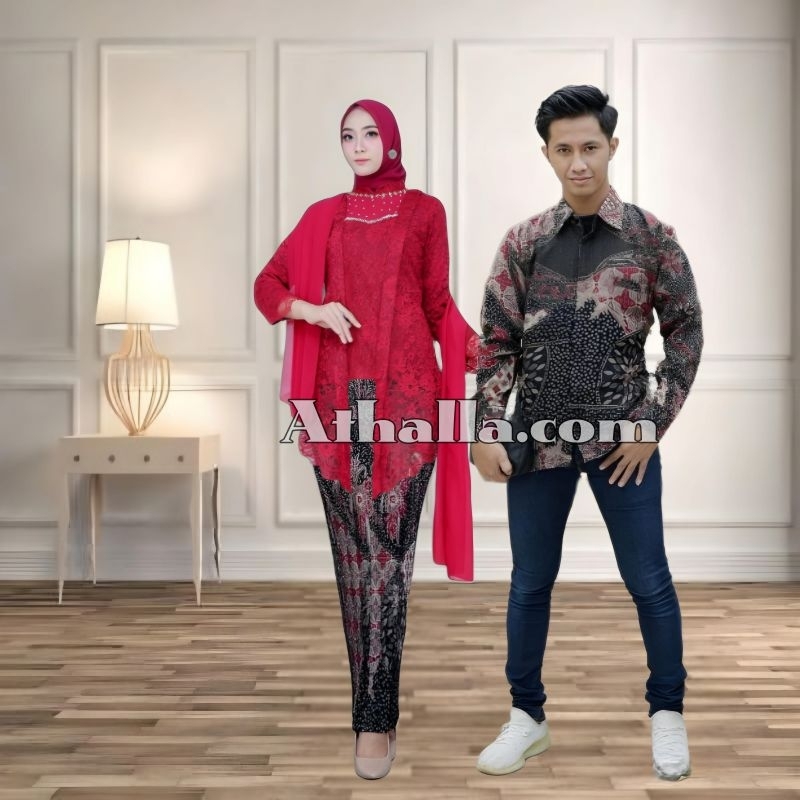 A.C COUPLE KEBAYA KUTUBARU NAJWA BATIK TANGAN PANJANG PAKAIAN WANITA TERLARIS