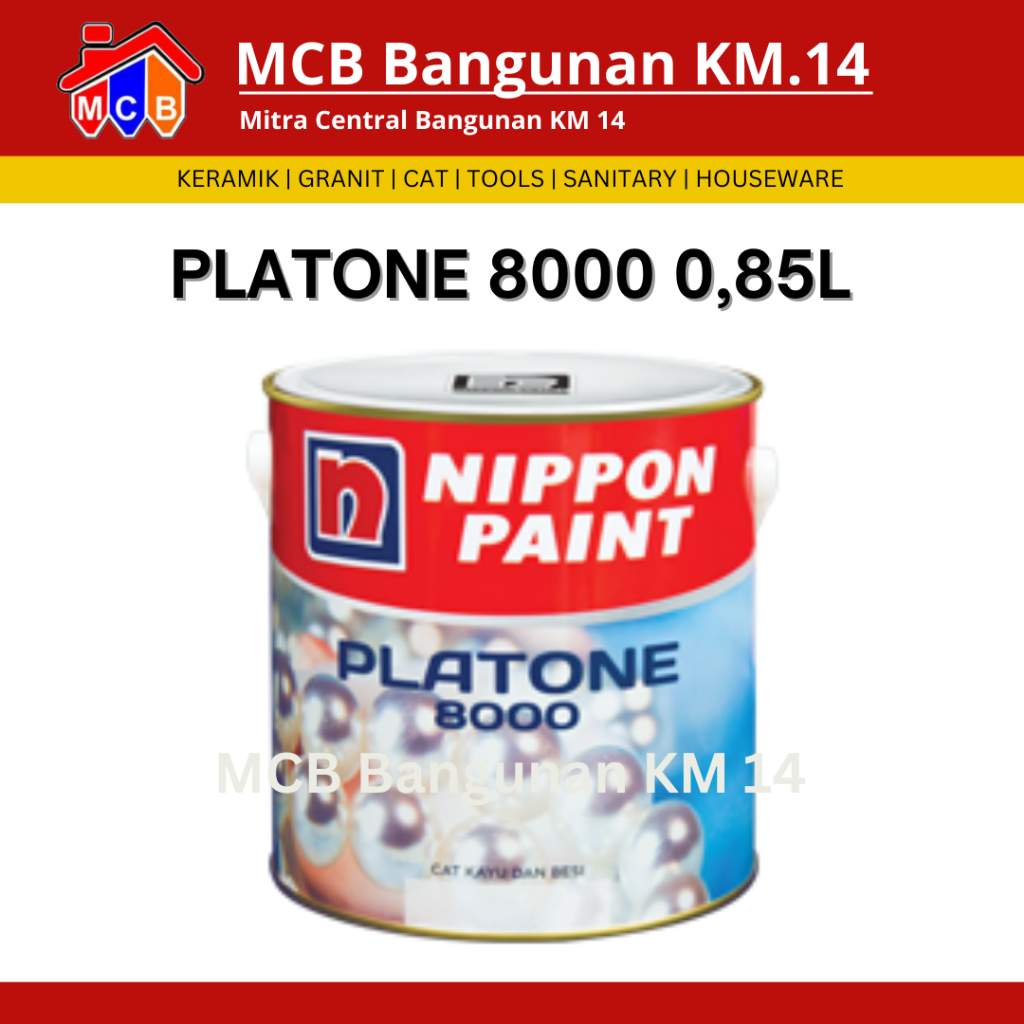 PLATONE 8000 Nippon Cat Minyak, Kayu, dan Besi 0.85L