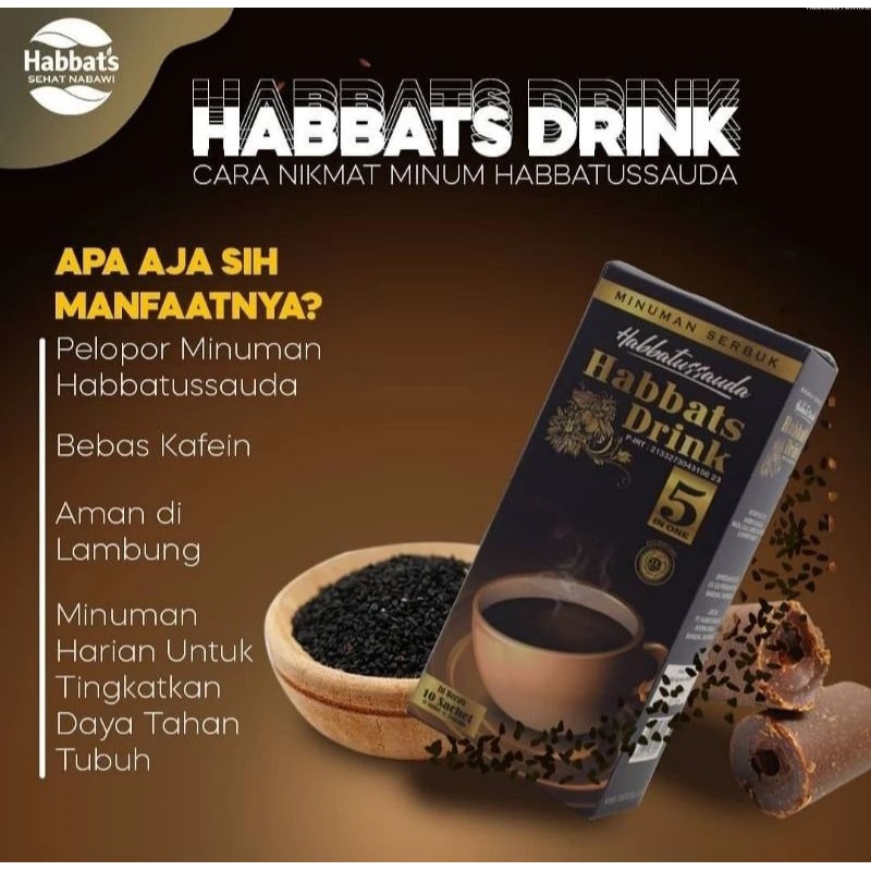 

Habbats Drink 5 In 1 Isi 10 Sachet Minuman Serbuk Habbatussauda