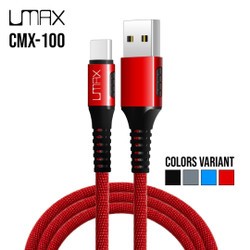 Cable kabel Umax 3.2A CMX-100 Qualcomm Fast Charging 3.0 Metal Nylon Micro / Type-C / Iphone