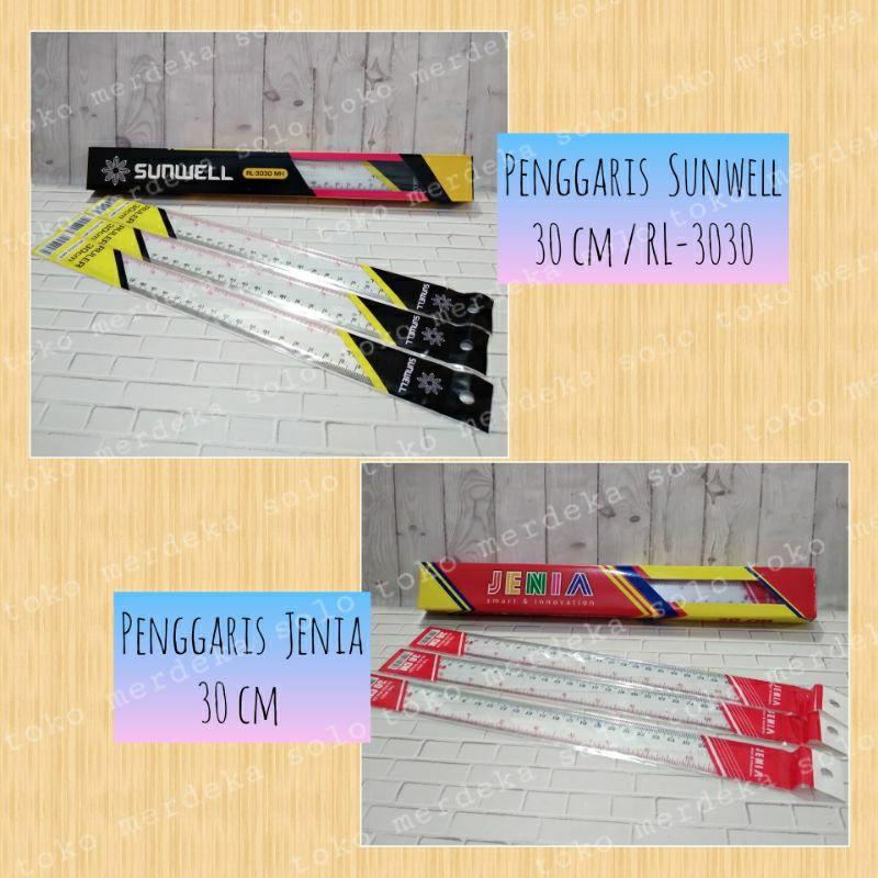 

Penggaris Mika 30 cm