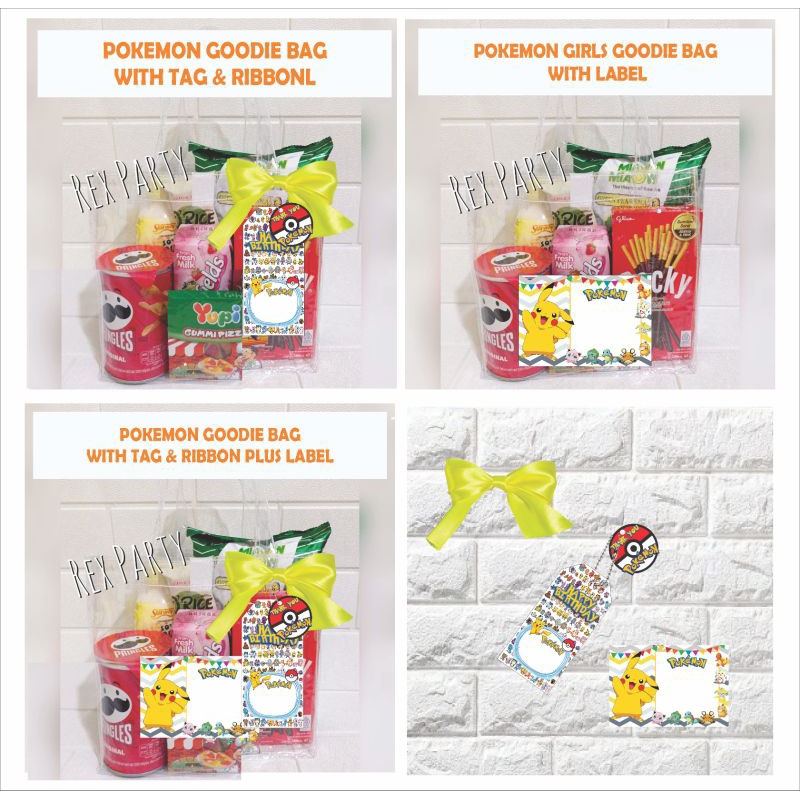 Pokemon Goodie Bag/Goodie bag Pokemon/Tas Pokemon/Tas Mika Pokemon/Tas Suvenir Pokemon/Suvenir Pokem