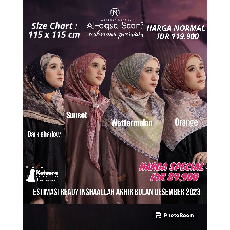 AL-AQSA SCARF NADHEERA LUXURY