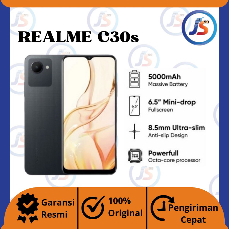 Realme C30s 4gb+64gb New Garansi Resmi Realme 12 Bulan