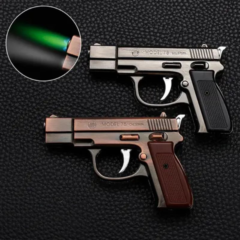Korek Api Gas Bara Pistol Mini senter M75 senter