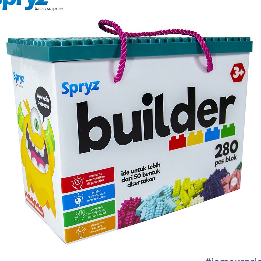 Paling Laku Spryz Builder Mainan Bricks Block 280 pcs.