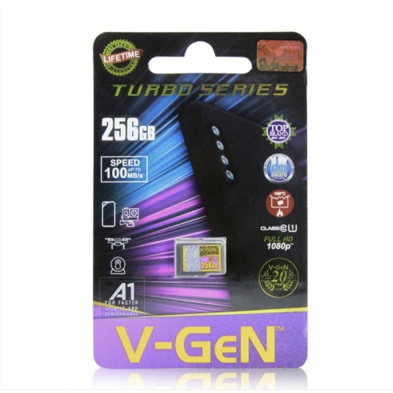 Memory Card Micro SD V-GEN Class 10 256GB