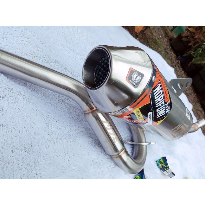 Knalpot Norifumi Rocket 4 Kompetisi Competition Inlet 50 mm dan outlet 50 mm Crf All Klx Dtracker Wr