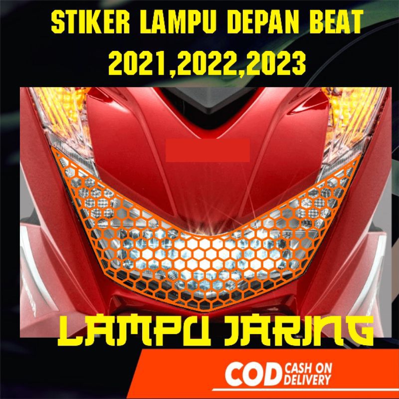 stiker cutting stiker variasi lampu jaring beat 2020,2021,2022,2023