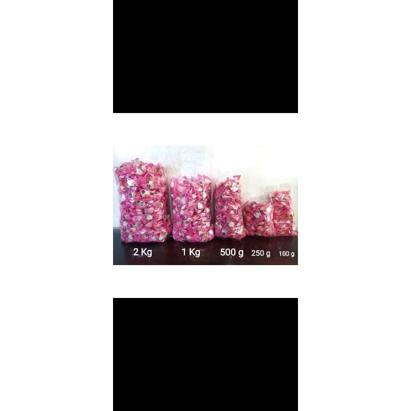 

Permen Yupi Strawberry Kiss kemasan Losss kiloan || 250gram , 500gram , 1Kg