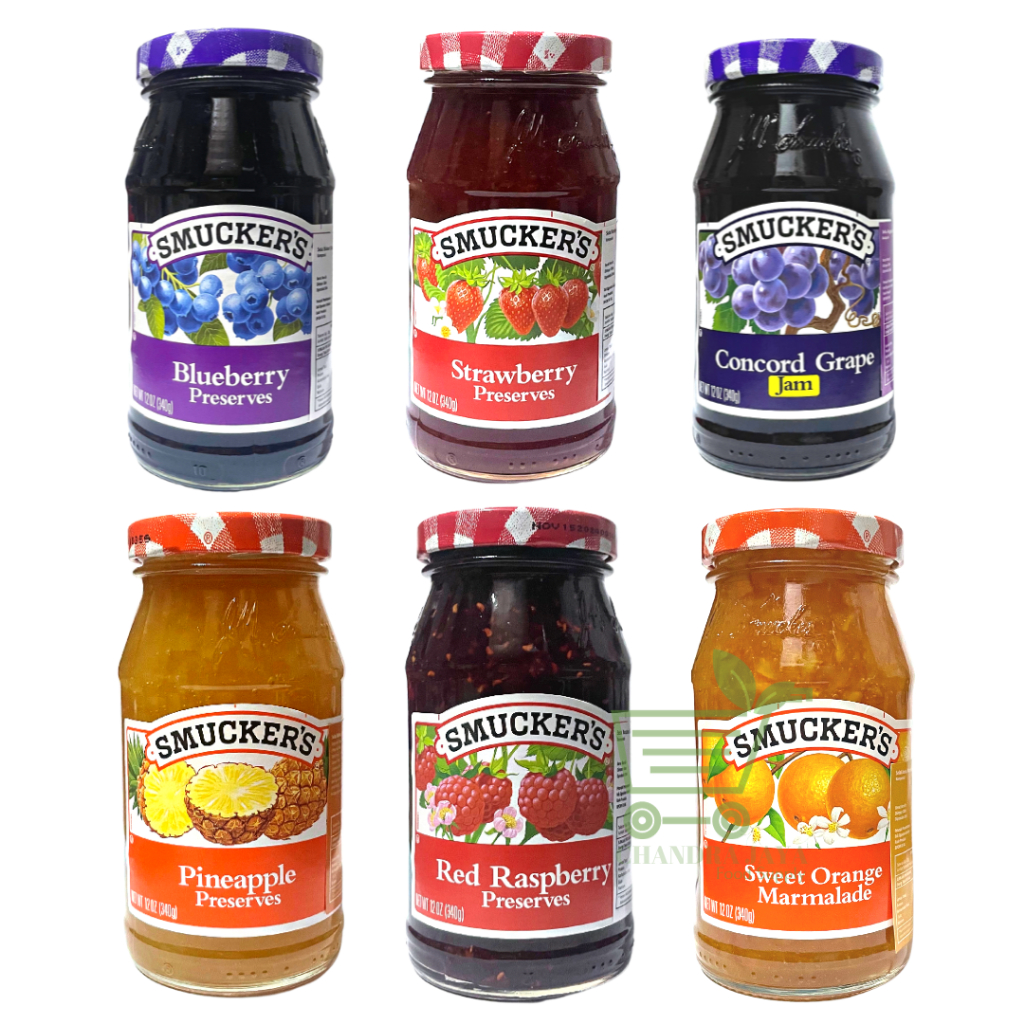 

Smuckers Smucker's Jam Selai Strawberry Blueberry Pineapple 340 gr