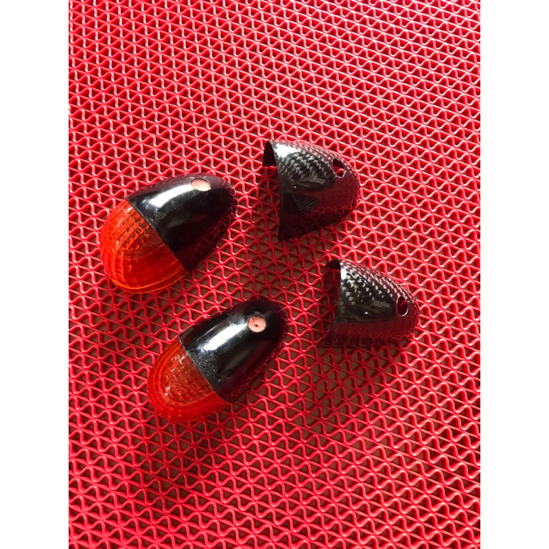 NSR  cover lampu spion asli Carbon