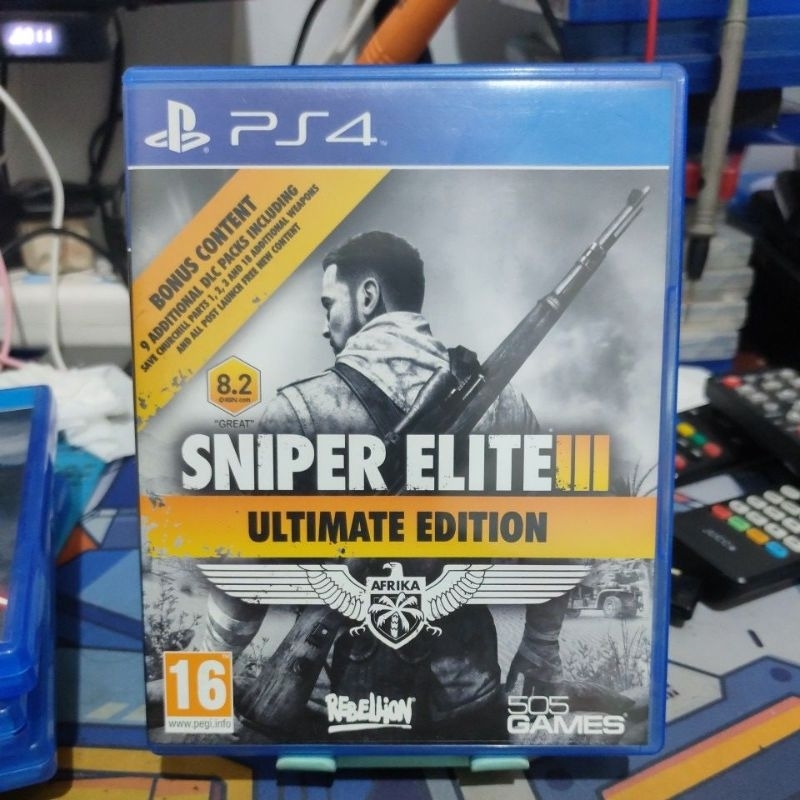 sniper elite 3 sniper elite lll kaset PS4 game Playstation bd