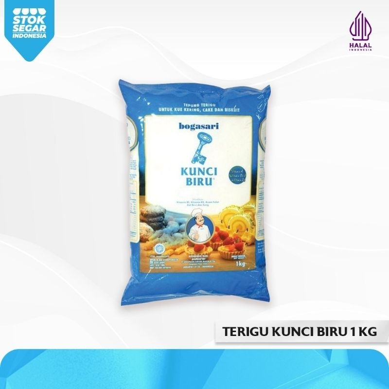 

Bogasari Tepung Terigu Kunci Biru 1 Kg