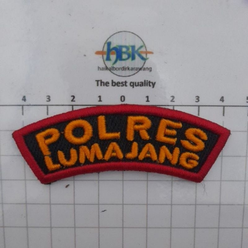 POLRES LUMAJANG BORDIR TIMBUL