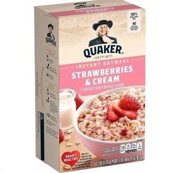 

Quaker Instant Oatmeal Strawberries & Cream 300gr - From Usa