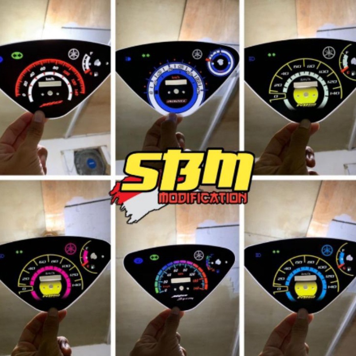 Diskon Papan Speedometer Indiglow Yamaha Mio Sporty & Mio Smile Speedo Modifikasi Motif Philipine & 