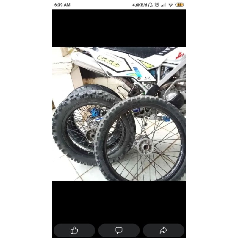 velg klx trail ukuran 18 - 21