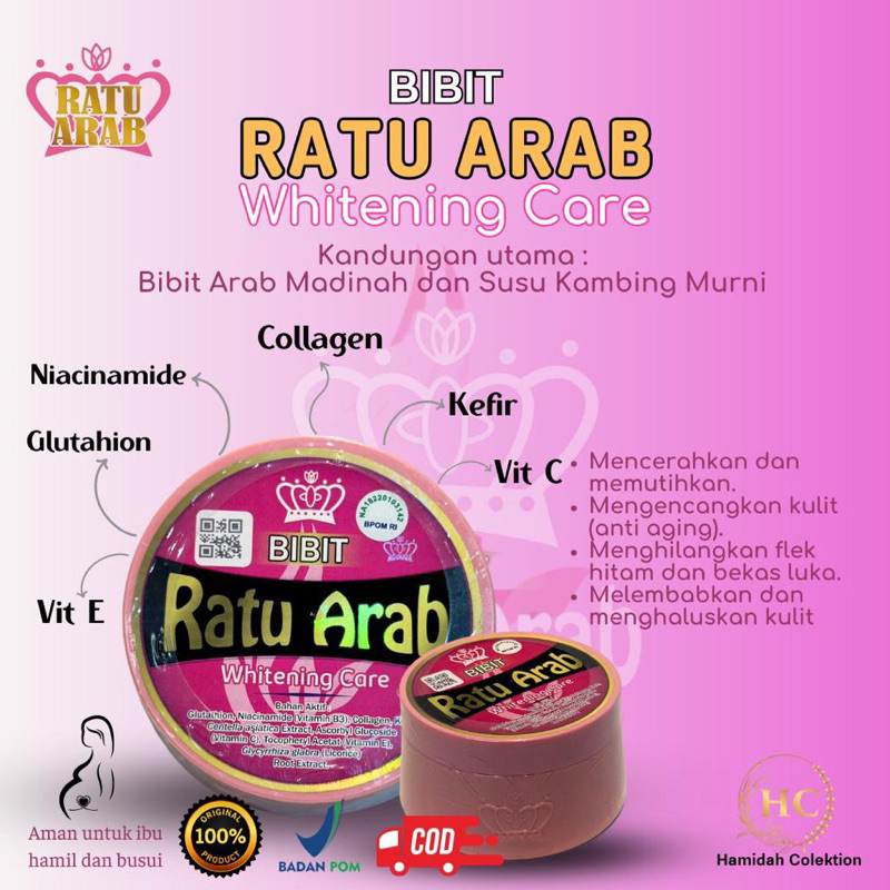 LOTION BIBIT RATU ARAB LULUR RATU ARAB LIPCREAM RATU ARAB HERBAL RATU ARAB