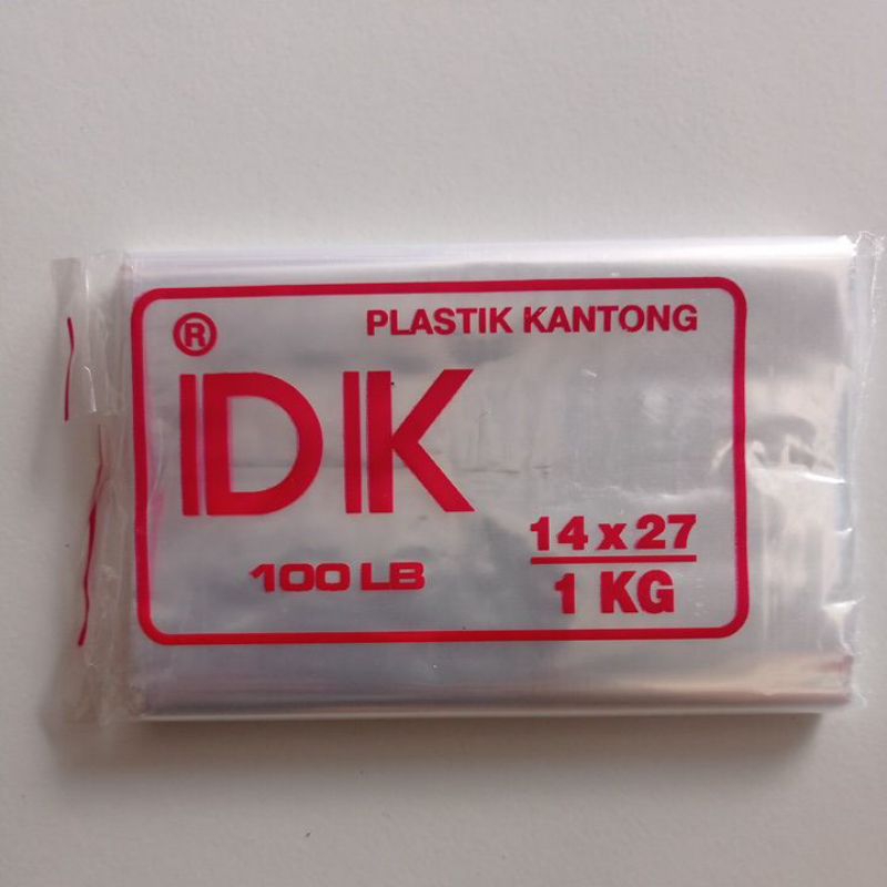 Plastik DK 1Kg Plastik Bening 14x27