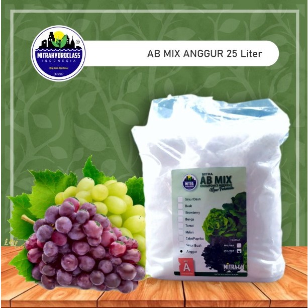 Nutrisi Hidroponik 25L Anggur - AB Mix Mitrahydroclass